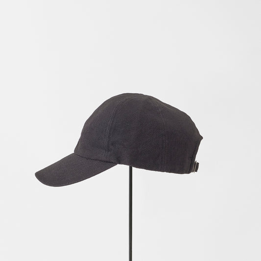 trainer cap_w / linen canvas washed